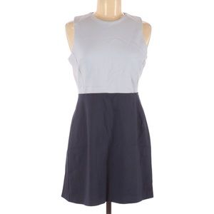 FC Blue Color block Zip back Jersey fabric